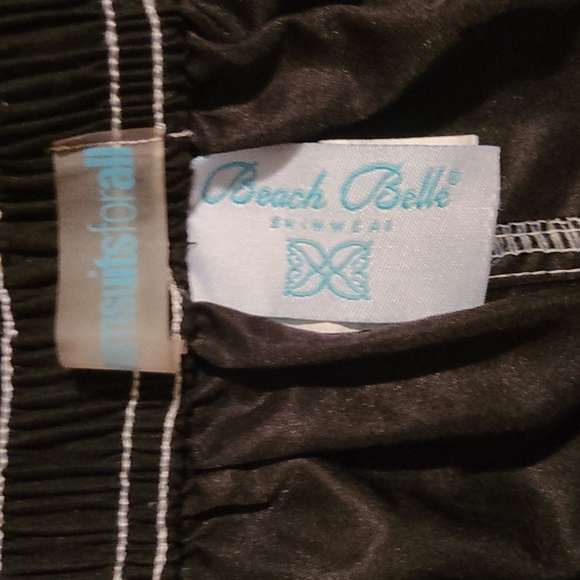 Board Swim Shorts Women's Black 18W Beach Belle Swimware Cargo Style Drawstring - Picture 6 of 6